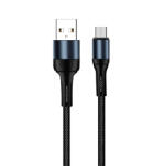 ColorWay Kábel, USB CW-CBUM045-BK, MicroUSB (nylon) 2, 4A 1M fekete (CW-CBUM045-BK)