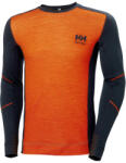 Helly Hansen Workwear Helly Hansen LIFA MERINO ALÁÖLTÖZET FELSŐ, sötétkék/narancs, L (75106_592-L)