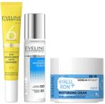 Eveline Cosmetics - Set Eveline Cosmetics cu Crema de fata Hyaluron+ Korean Rituals 50 ml, Ser facial LAB Formula Advanced, hidratare intensa 30 ml si Crema-ser antirid pentru ochi 6 Ceramide 20 ml