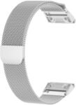 Techsuit - QuickFit 22 mm-es óraszíj (W009) - Garmin Fenix 5/5 Plus 6/6 Pro/7/Forerunner 935/945/955/Approach S60/S62 - Ezüst