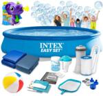 Intex kerti gyerekmedence 457 x 84 cm 15in1 intex 28158 + ingyenes buborékfúvógép (28158-M)