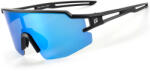 ROCKBROS Polarizált Kerékpáros Szemüveg UV-védelemmel és Korrekciós Betéttel - Kék Lencse - Fekete (14120008007)