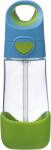 b.box Kulacs szívószállal 450 ml - kék/zöld
