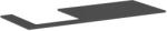 Hansgrohe Xilesa E blat 137.5x55 cm gri 54272760 (54272760)