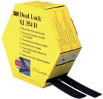 3M Banda adeziva cu arici / velcro 3M Dual Lock SJ354D, neagra, 25mm, 5m (7000070523)
