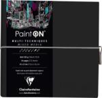 Clairefontaine Paint'On Vázlatfüzet 32 19 x 19 cm 250 g Black (975439C)