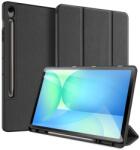 Dux Ducis Samsung Tab S10 FE Plus WIFI DUX DUCIS DOMO tok álló, bőr hatású aktív FLIP, ceruza tartó, FEKETE GP-169343 (GP-169343)