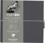 Clairefontaine Paint'On Vázlatfüzet 19 x 19 cm 250 g Grey (975438C)