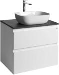 SAPHO Altair - Mosdószekrény 60x67x45 cm, 2 fiókos, fehér/antracit pala AI270-03 (AI270-03)