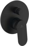 Ideal Standard Ceralife O - Rejtett csaptelep, 2 készülékhez, testtel, selyem fekete BE023XG (BE023XG)