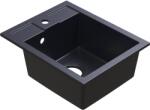 BERG Solo gránit mosogató 50x40 cm fekete-szürke/grafit/onix ZHB14103
