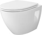 Cersanit Moduo wc csésze és deszka készlet függesztett perem nélkül fehér fényes S701-970 (S701970)
