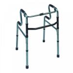  Lépcsőzetes, felállást segítő járókeret 4 markolattal, 100kg-ig, állítható, összecsukható