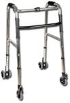  Gurulós, összecsukható járókeret 4 kerékkel