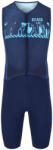Keada Sports Férfi ujjatlan trisuit - Signal Three S fehér|kék
