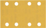 Bosch C470 csiszolópapír rezgőcsiszolókhoz, fa, festék 80x133 mm, G320 8 lyukú, 10db (2608900884)
