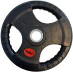 Hc Home Fitness Gumírozott markolatú 15kg súlytárcsa 51mm 15 kg fekete Súlytárcsa