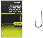 Matrix X6B Curved Pole XS 18 Barbed Lapkás, Szakállas Horog 10db (GHK220)