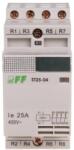 FF Filipowski ST25-04 Moduláris kontaktor, 25A, 0 NC+4 NO, 2 modul (ST25-04) (ST25-04)
