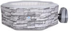 avenli felfújható jakuzzi Vermont szürke tégla mintás 195x195x70cm (17654EUV32) - summerstore