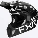 FXR Racing Cască Enduro - Cross - Snowmobil FXR RACING CLUTCH Gladiator · Negru / Alb