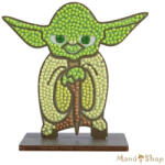Craft Buddy - Gyémántszemes kirakó - Yoda "Star Wars" - Crystal Art "Series 1 (CAFGR-SWS005)