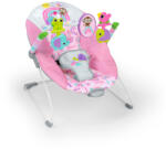 Bright Starts Rezgő Pihenőszék Pink Paradise - Lányos, Nyugtató Babaszék Újszülött Kortól 9kg-ig