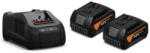 FEIN GAL 1880 CV AS gyorstöltő Li-ion akkukhoz + 2 db GBA Li-ion akkumulátor, 18 V, 5.0 Ah, AS (9 26 04 246 01 0)