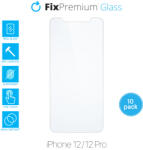 FixPremium Glass - Geam securizat pentru iPhone 12 & 12 Pro (10 Pack)