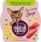 Delickcious Hrana Umeda Pisici Ton cu Mini Porumb și Mazare Verde