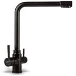  3 WAY víztisztítós csapelep, fényes fekete (3WAY_BF) - mosibolt