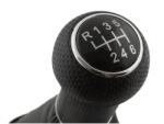 VAPOL Váltókar szoknyával VW Golf IV, Bora, 6 fokozat, fekete (fej 23 mm) (UEU4606)