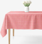 Goldea teflonos asztalterítő - piros kockás 120 x 160 cm