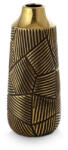  Emmi 05 kerámia váza Fekete/arany 13x13x30 cm (401416)