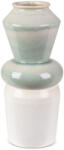  Liana kerámia váza Krémszín/menta 14x14x31 cm (402033)