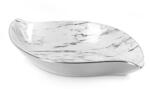  Sana csónak alakú tál márványos mintával Fehér 31x17x5 cm (401806)