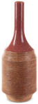 Brightenzi Elda kerámia váza Piros/világosbarna 16x16x48 cm (HS402755)