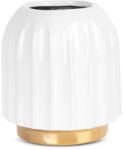  Mona 03 kerámia váza Fehér/arany 20x20x22 cm (401834)