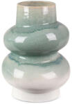  Liana kerámia váza Krémszín/menta 17x17x23 cm (402030)