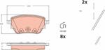 TRW Set placute frana TRW GDB2553 (GDB2553)