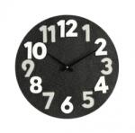 Bizzotto Ceas perete mdf negru alb Timing 40x4.5 cm (0182408deco)