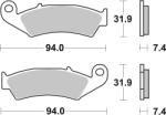 BREMBO set placute frana, frana disc BREMBO PRIME - CarbonCeramic - CC 07HO2506 (07HO2506)