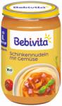 Bebevita Био пюре Bebivita - Паста с шунка и зеленчуци, 220 g (15607)