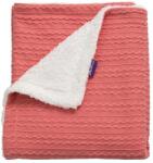 Clevamama Paturica Lux Sherpa pentru bebelusi 75 x 100 cm Pink Clevamama 3482 (clvm_3482) Saltea bebelusi
