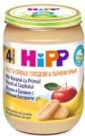 Hipp Био пълнозърнеста каша Hipp - Ябълки и банани с бебешки бисквити, 190 g (4710)