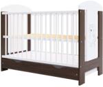 Hubners Patut copii din lemn Hubners Calisto Unicorn 120x60 cm maro cu sertar (PHCALUN12MAS) - kidscare