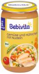 Bebevita Био пюре Bebivita - Зеленчуци, спагети и пилешко месо, 250 g (16207)