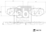 Febi Bilstein set placute frana, frana disc FEBI BILSTEIN 196779 (196779)