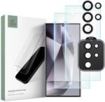 Tokgalaxis Samsung Galaxy S24 Ultra üvegfólia- TECH-PROTECT Supreme - 2 db üvegfólia + 1db fekete keretes kamera védőkeret (TG-FD5906203690442)