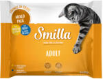 Smilla 4x85g Smilla Adult falatok zöldséggel nedves macskatáp próbacsomag
